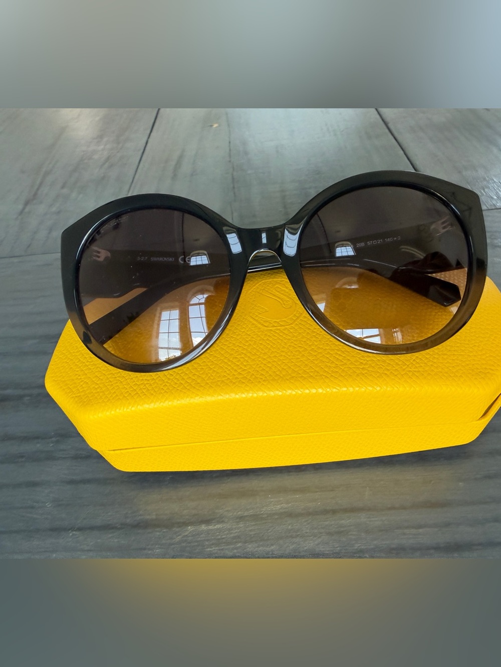 Swarovski SK174 20B Oversized Crystal Sunglasses | NIB